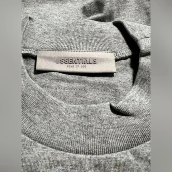Essentials Fear of God dark Oatmeal Gray oversized T- Shirt men's size XL - Picture 4 of 6